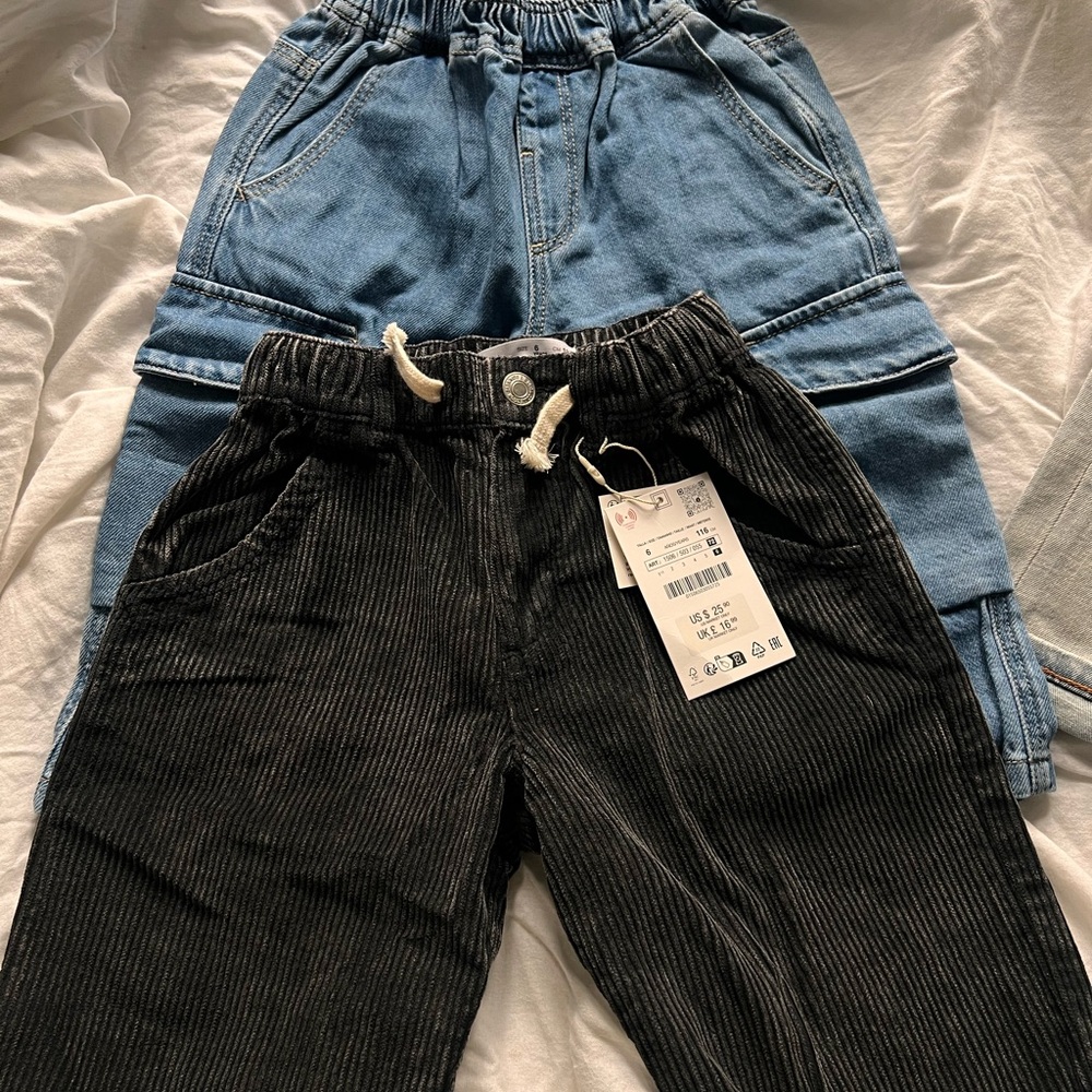 Stylish Black and Blue Kids Bottoms